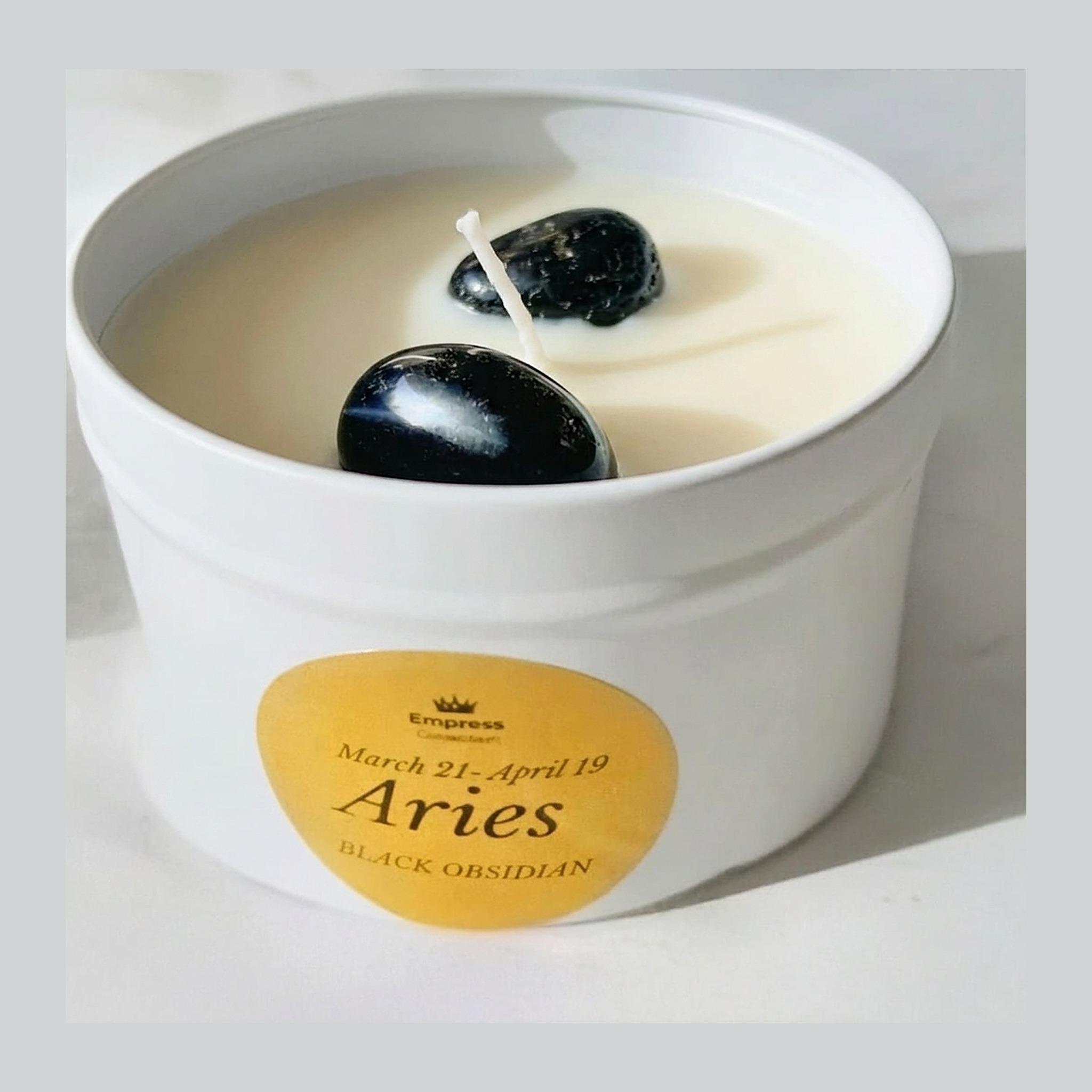 Aries Crystal Candle - Image 3
