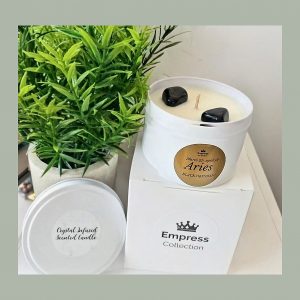 Aries Crystal Candle