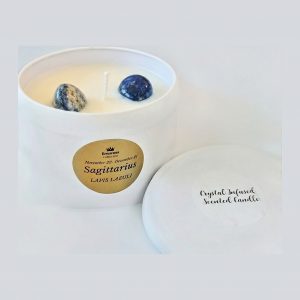Sagittarius Crystal Candle