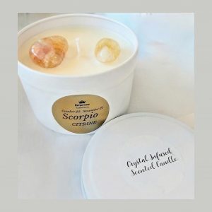 Scorpio Crystal Candle