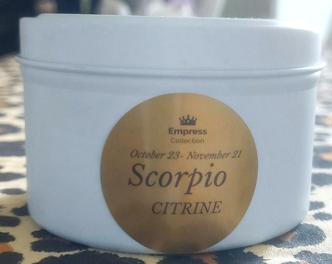 Scorpio Crystal Candle - Image 2