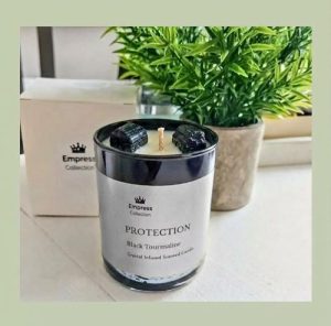 Protection-Crystal Candle